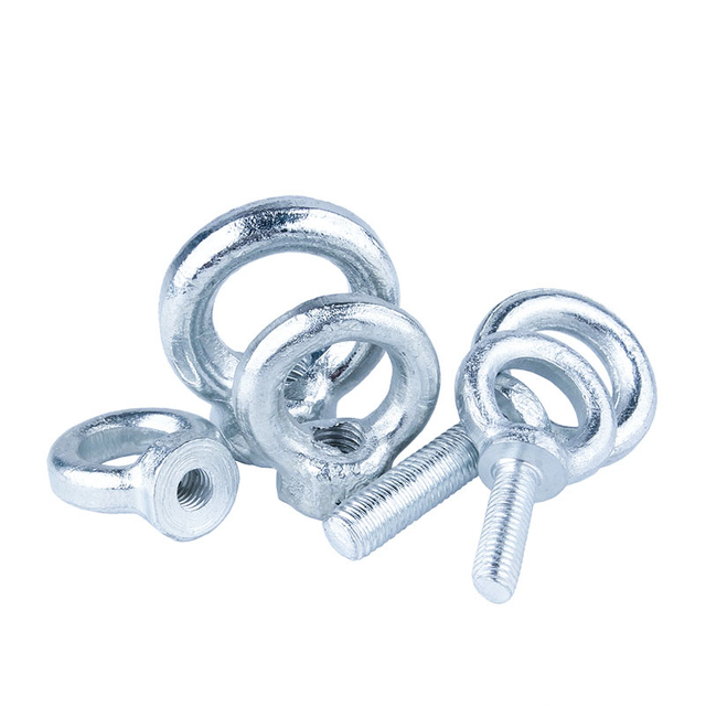 A&ccedil;o de alta resist&ecirc;ncia Galvanizado Branco azul de zinco parafusos de olho de zinco DIN580