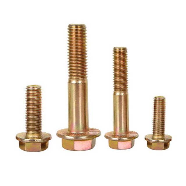 A flange DIN6921 zinco amarelo de grande resist&ecirc;ncia aparafusa a categoria 4,8 8,8 10,9 12,9