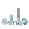 Din6921 Boulons &agrave; bride &agrave; plaque &agrave; zinc bleu haute r&eacute;sistance