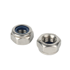 Tuercas de seguridad de nailon de acero inoxidable DIN982