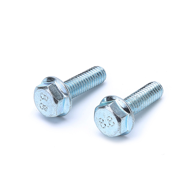 Din6921 Boulons &agrave; bride &agrave; plaque &agrave; zinc bleu haute r&eacute;sistance