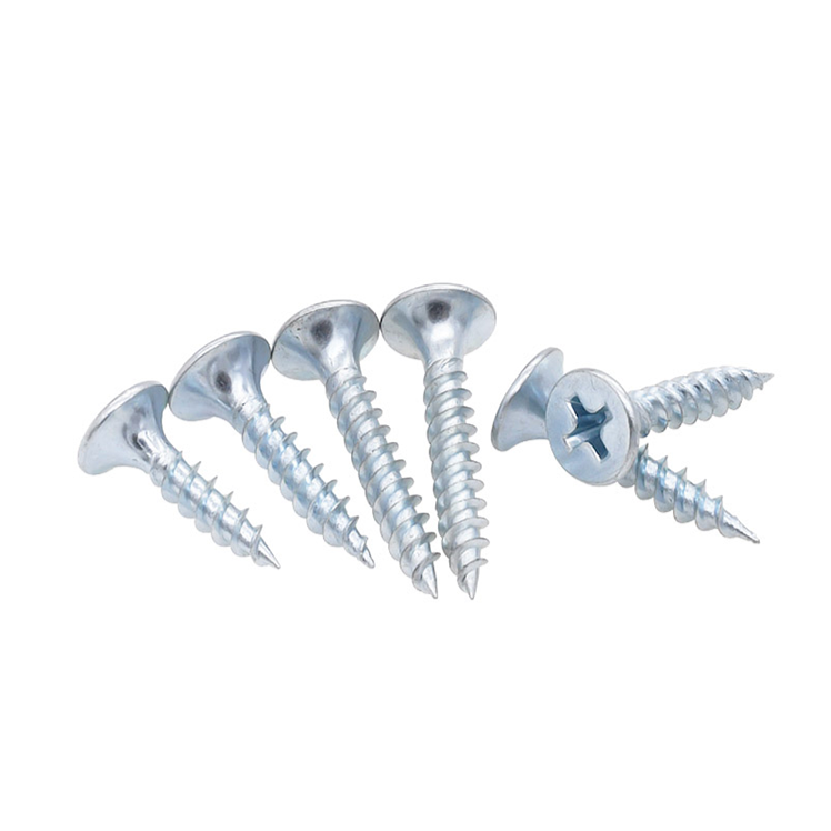 Parafusos para drywall zincados brancos azuis DIN18182