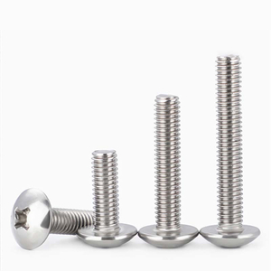 Parafusos de m&aacute;quina de cabe&ccedil;a plana de a&ccedil;o inoxid&aacute;vel