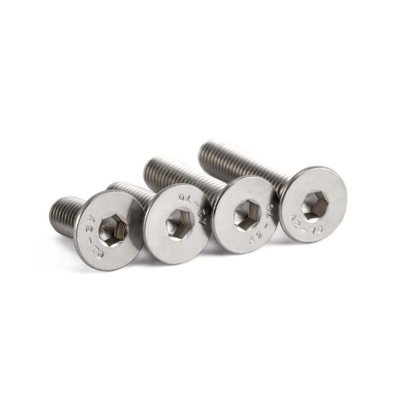 Vis de capuchon de t&ecirc;te &agrave; douille plate en acier inoxydable din7991