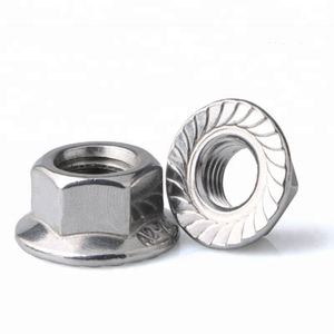 &Eacute;crous &agrave; bride hexagonale en acier inoxydable DIN6923