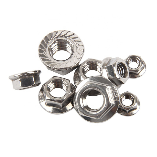 &Eacute;crous &agrave; bride hexagonale en acier inoxydable DIN6923